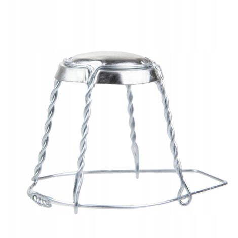 10x CESTA DE CHAMP脕N CON BA脩O DE PLATA 37MM