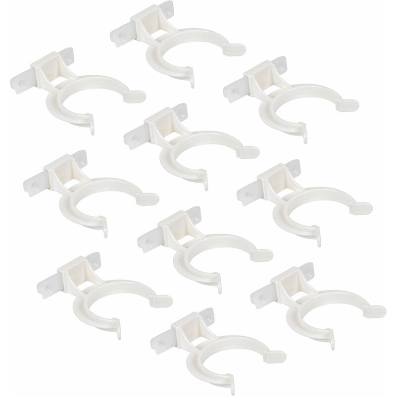 10x clip pour plinthe 32mm avec base à visser meuble tube pied cuisine salle bain piétement