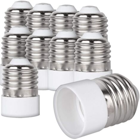 10x Convertisseurs De Douilles - 10x Convertisseurs De Douilles E27  E14 - Convertisseurs De Douilles E14 Pour Ampoules Led Halognes