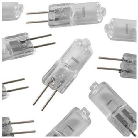 10x DC 12V Ampoules Halogènes GY6.35/G6.35 50W à Intensité Variable Blanc Chaud 2700K 2 Broches Transparent Ampoule Capsule Pour Lustre, Lampe de Bureau, Lampe Suspendue, Lampe à Suspendre