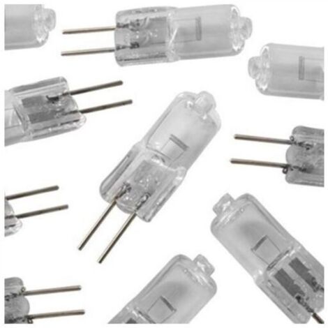 10x DC 12V Ampoules Halogènes GY6.35/G6.35 50W à Intensité Variable Blanc Chaud 2700K 2 Broches Transparent Ampoule Capsule Pour Lustre, Lampe de Bureau, Lampe Suspendue, Lampe à Suspendre