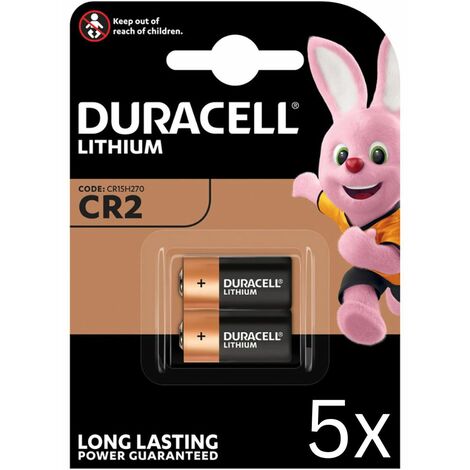 10x Duracell Photobatterie CR2 Ultra Lithium 3V / 850mAh (5x 2er Blister)