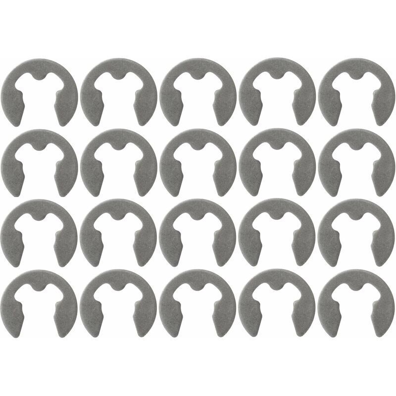 Image of 10x E-förmiger Sicherungsring für Federstahlwellen nach DIN 6799, Ø 12 mm