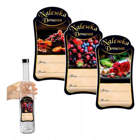 10x Etiquetas Premium para Licores Caseros