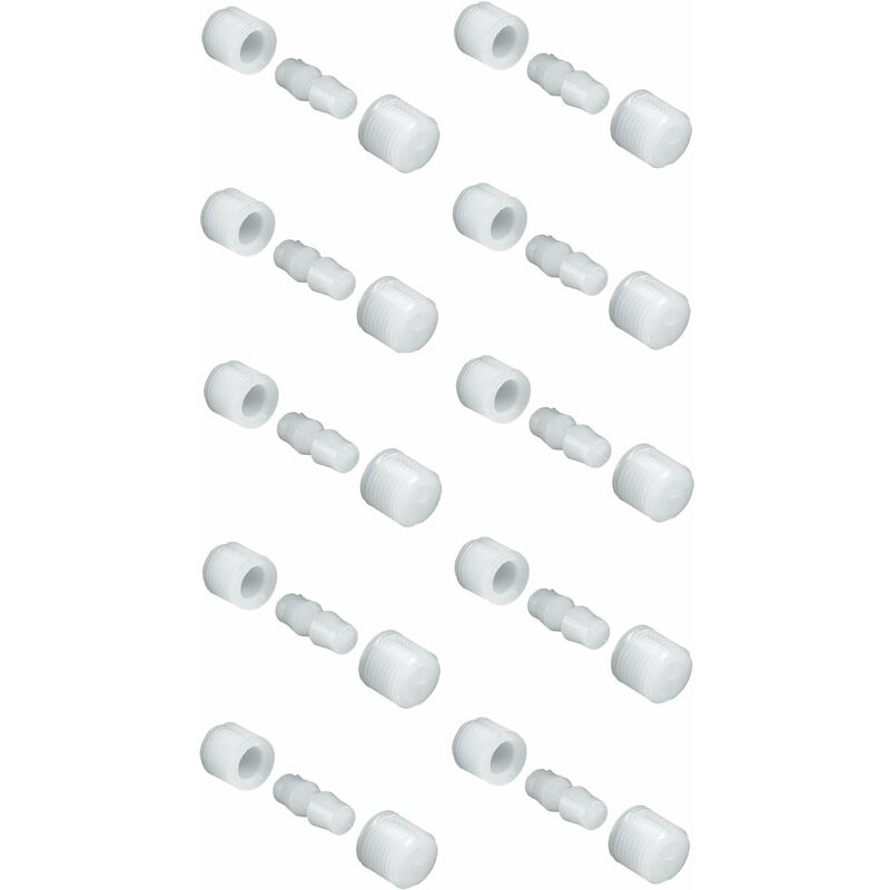 10x ferrure d'assemblage plastique rond 10,5mm bois meuble table lit armoire étagère placard