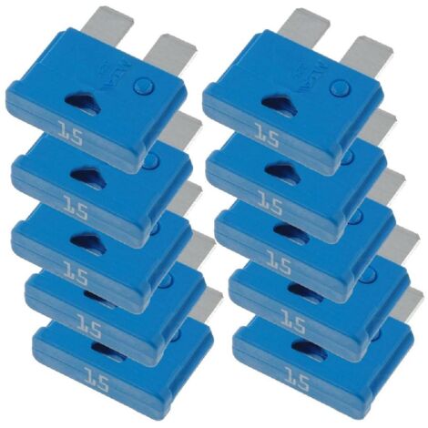 10x Fusibles 15A 19mm UNIVAL