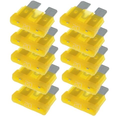 10x Fusibles 20A 19mm ATO