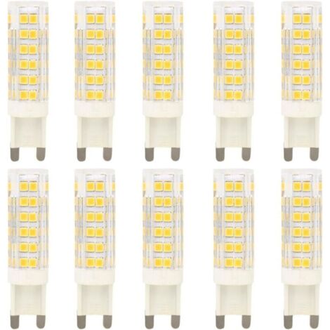 10X G9 Ampoule LED 7W Ampoule Lampe 76 SMD 2835LEDs Haute Illumination 700LM LED Bulb Blanc Chaud 3000K Remplace les Ampoules Halogènes de 70W AC220-240V [Classe énergétique A+]