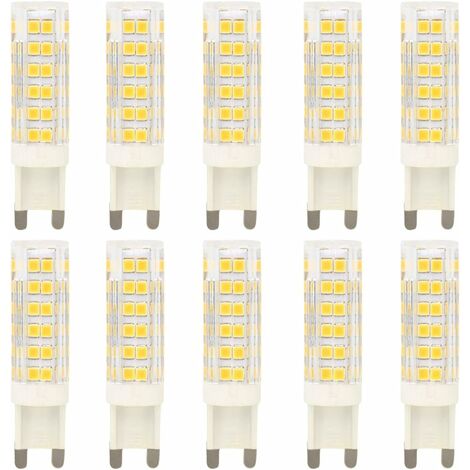 10X G9 LED Bulb 7W Lamp Bulb 76 SMD 2835LEDs High Brightness 700LM LED Bulb Warm White 3000K Replaces 70W Halogen Bulbs AC220-240V [Energy Class A+]