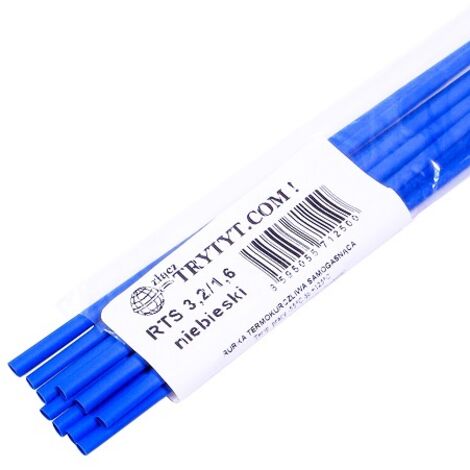 10x gaine thermorétractable RTS 3.2/1.6, bleue