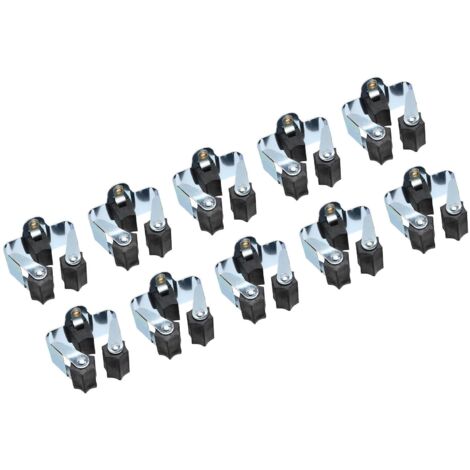10x Gerätehalter für die Wand Besenhalter Schaufel Spaten Wand Halterung
