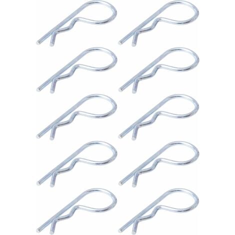 10x goupille beta simple diamètre 2,5mm x longueur 44mm acier zingué utilisation universelle