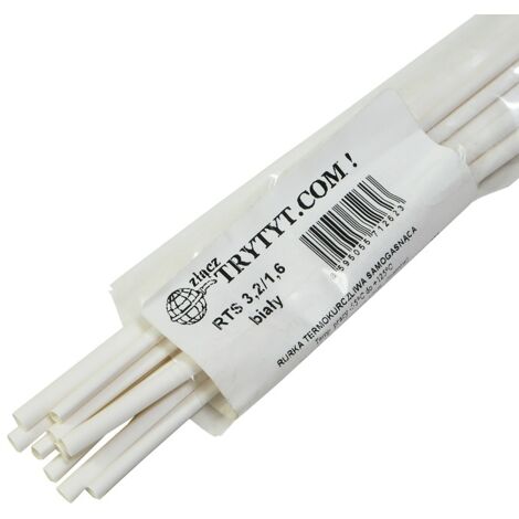 10x guaina termorestringente RTS 3.2/1.6 bianca