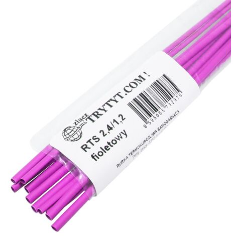 10x Guaine termorestringenti RTS 2.4/1.2 viola