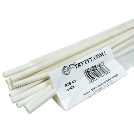 10x Guaine termorestringenti RTS 4/1 bianche