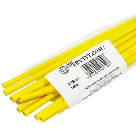 10x guaine termorestringenti RTS 4/1 gialle