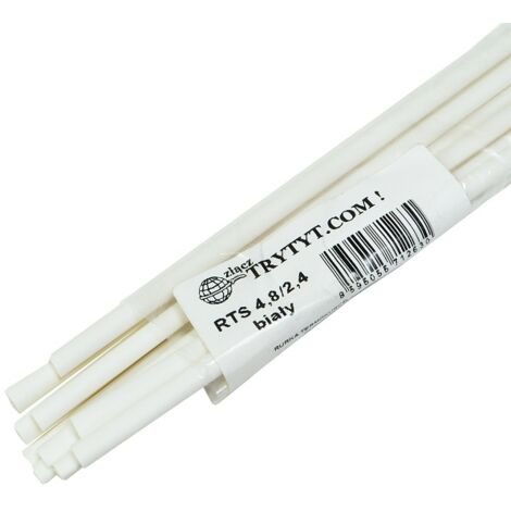 10x Guaine termorestringenti RTS 4.8/2.4 bianche