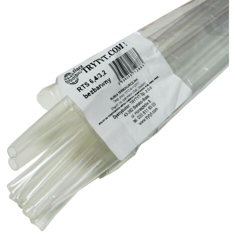 10x Guaine termorestringenti RTS 6.4/3.2 incolore