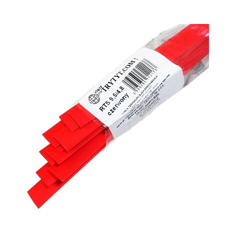10x Guaine termorestringenti RTS 9,5/4,8 rosse