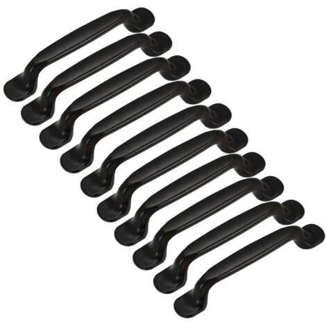 10x Kitchen Cabinet Door Handles Cupboard Drawer Bedroom Furniture Pull Center Distance 128MM, Aluminum, with screws