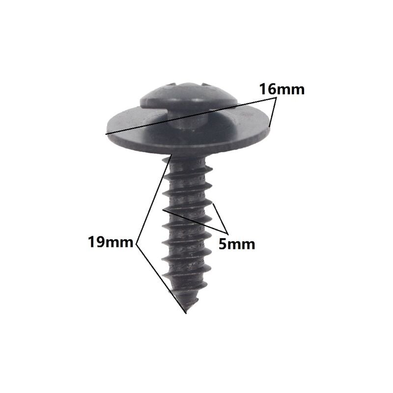 10x Kreuz selbstschneidende Phillips Schrauben M5 M6 Metall Niet Verschluss Fest Auto Auto Körper Fender Schrauben,908-1 | 04537365733435