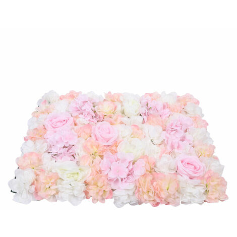 10X Künstliche Blumenwand Rosenwand Seidenblume Bühnendekor DIY Hochzeit Bühnendekor Hintergrunddekor 40x60cm