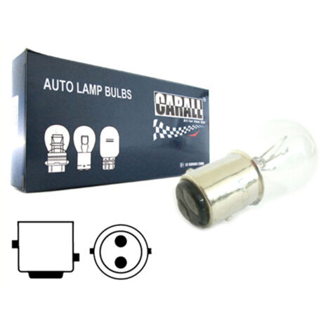10x Lampade Alogene S25 P21/5W 12V BAY15D Doppio Filamento Stop Posizione Auto