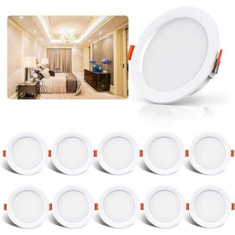 10x LED Einbaustrahler 5W – Einbauspot 4000K Neutralweiß Flach