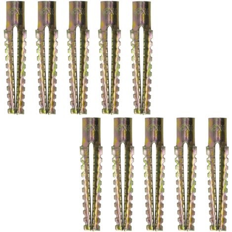 10x Metal Expansion Anchors - M8x60mm - for Fixing in Concrete, Aerated Concrete, Plasterboard