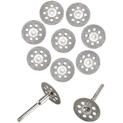 10x Mini Diamond Cutting Disc Wheel Saw Blade Kit For Rotary Tool,for cutting, sawing, trimming, grinding and boring hard materials(22mm)