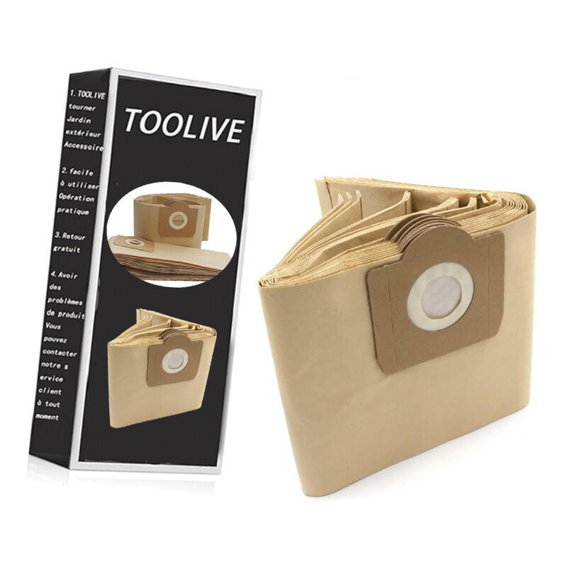 10x pièce - sacs en papier, sacs d'aspirateur compatible avec Kärcher remplace 6.959-130.0
