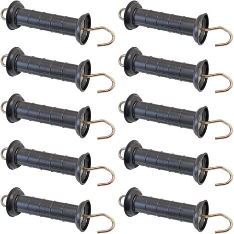 10x Poignée De Portail, Crochet Galvanisé, Limite De Tension, Pour Clôture Électrique, Pâturage