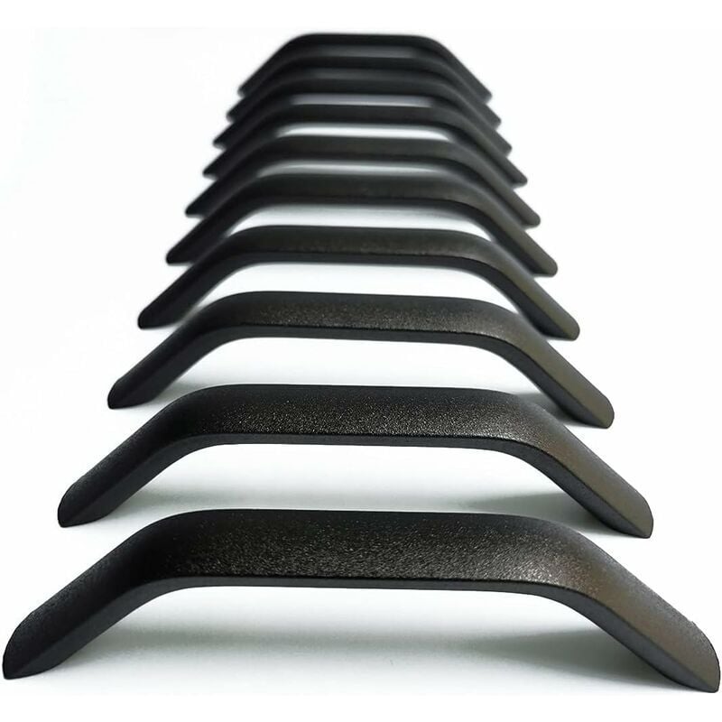 10X poignée de porte poignée de tiroir poignée d'armoire de cuisine poignée d'armoire tiroir chambre meubles poignée noir entraxe 160mm