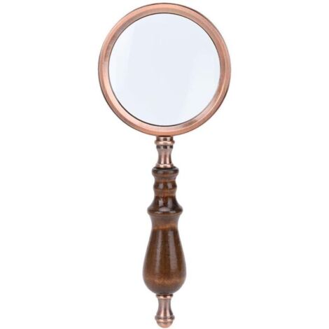 10X poignée en bois détachable de poche loupe d'inspection de lecture loupe en alliage de zinc grossissement élevé pour les personnes âgées dégénérescence maculaire