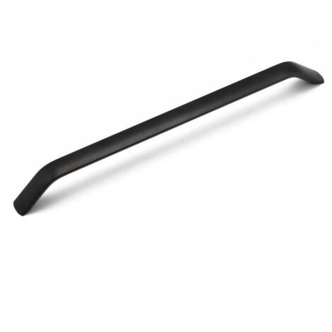 10X Poignées et boutons de tiroir Cuisine Armoire Porte Poignées Placard Tiroir Chambre Meubles Tirer Entraxe Procédé de Sablage 224mm Noir