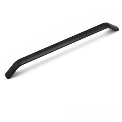 10X Poignées et boutons de tiroir Cuisine Armoire Porte Poignées Placard Tiroir Chambre Meubles Tirer Entraxe Procédé de Sablage 224mm Noir