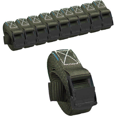 10x Profi Spanngurt Gurt Zurrgurt Klemmschloss Auto 1-tlg 2,5m 250 kg Anthrazit