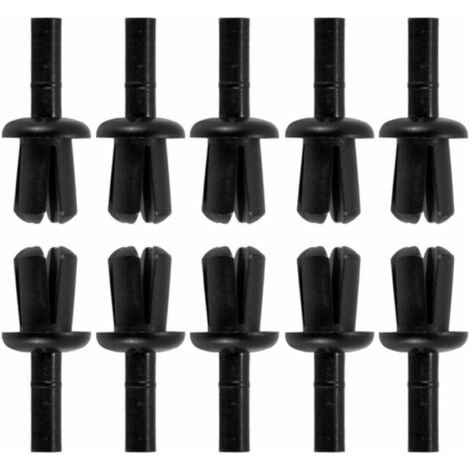 10x rivet à frapper Ø4 x 1,5-6mm expansion plastique clip fixation agrafe pare-chocs garniture