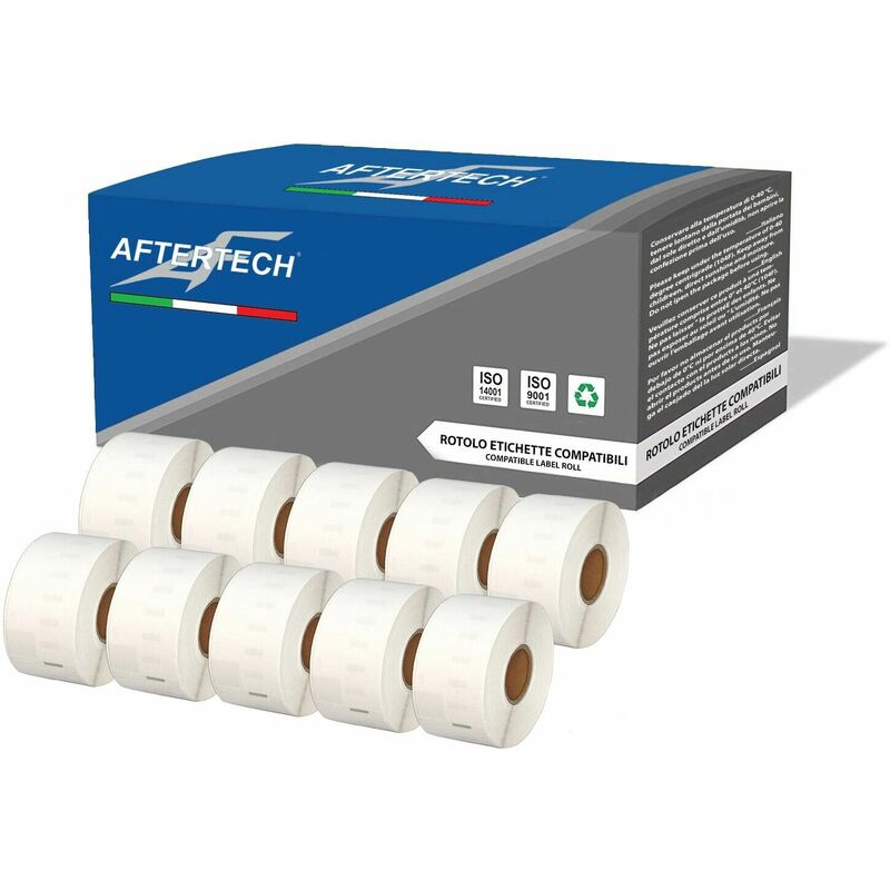 Image of 10x rotoli etichette compatibili dymo labelwriter 400 labels 99012