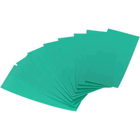 10x Schrumpffolie kompatibel 18650 Zellen (grün)