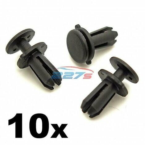 10X siège 5mm rivets en plastique logo de calandre et pare-chocs radiateur couverture clips de garniture