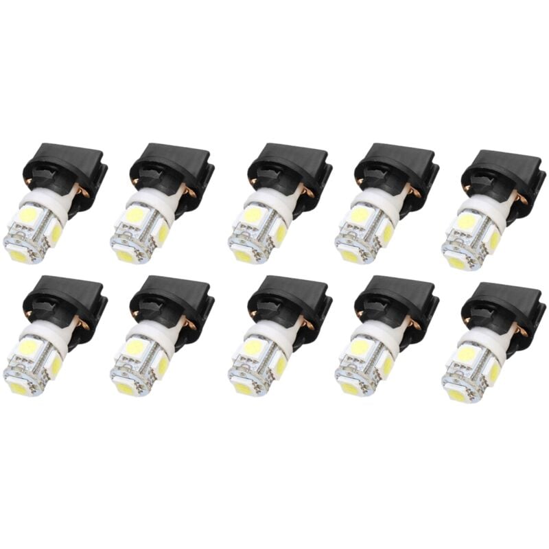 Image of Tlily - 10X T10 Weiß 5050 194 LED-Birnen Instrument Gauge Cluster Dash Licht mit Sockel