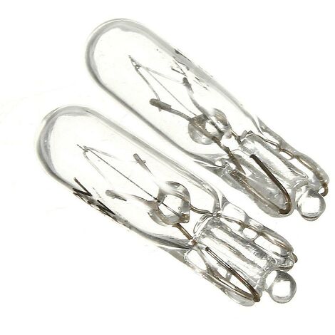 10x T5 286 12V 2W Glühbirne Halogenlampe Autoinstrument, Gelb