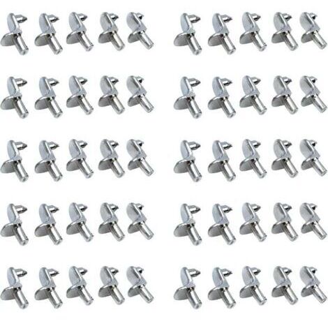 10x taquet acier étagère équerre tenon 5mm support fixation attache armoire