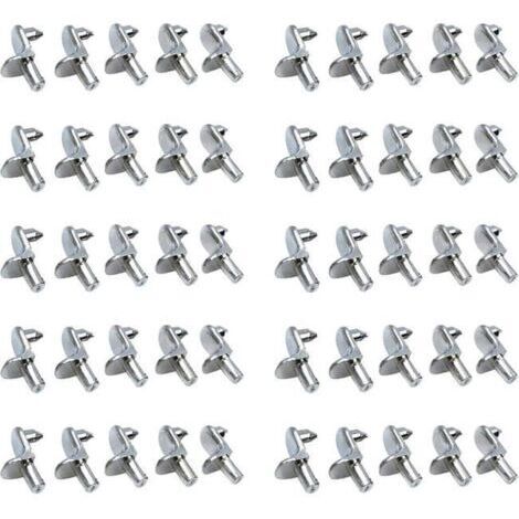 10x taquet acier étagère équerre tenon 5mm support fixation attache armoire