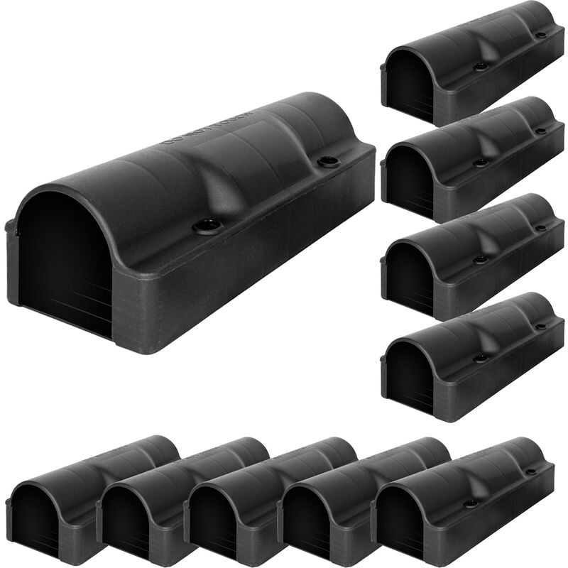 Petigi - 10x Tube Boîte a appâts Souris Rats Multi Contrôle