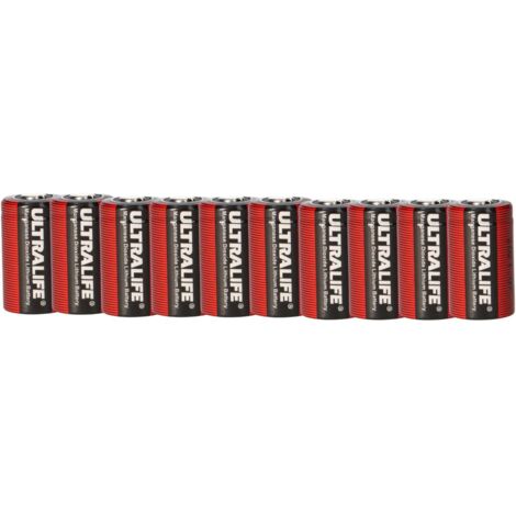 10x Ultralife CR2 3V 0,9Ah Lithium Batterie Fotobatterie