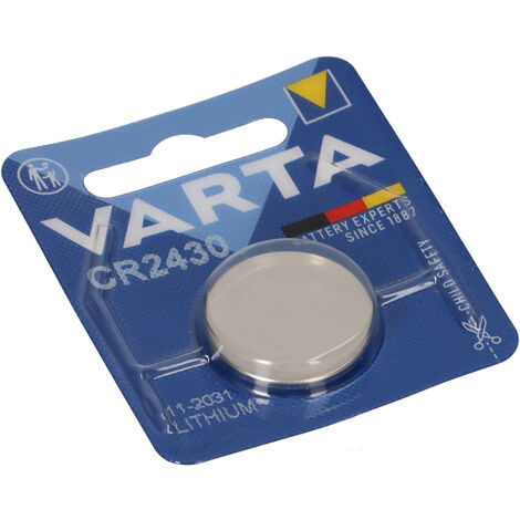 10x VARTA CR2430 Lithium-Knopfzelle 3V 290mAh (10x 1er Blister)