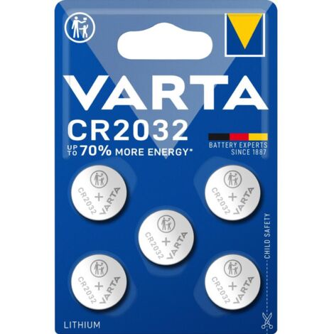 10x VARTA Knopfzellen CR2032 5er Batterien Lithium 3V Uhren Industrial Universal