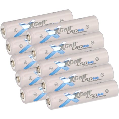 10x XCell Micro AAA Akku LSD Basic Ni-Mh 1,2V 800mAh low self discharge Akku